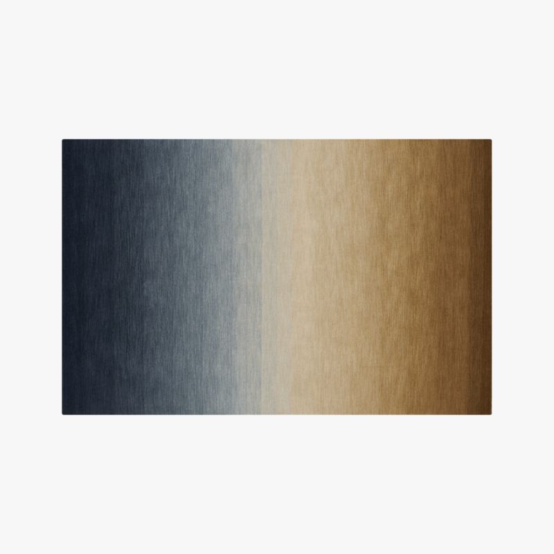 Bicoastal Handwoven Navy Wool Area Rug 6'x9' - image 0 of 7