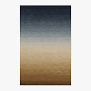 Copley Hand-Knotted Black with Warm White New Zealand Wool Area Rug 9'x12'