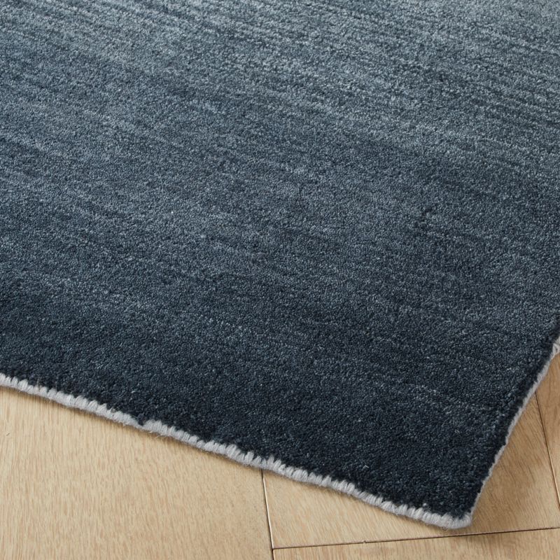 Bicoastal Handwoven Navy Wool Area Rug 6'x9' - image 3 of 7