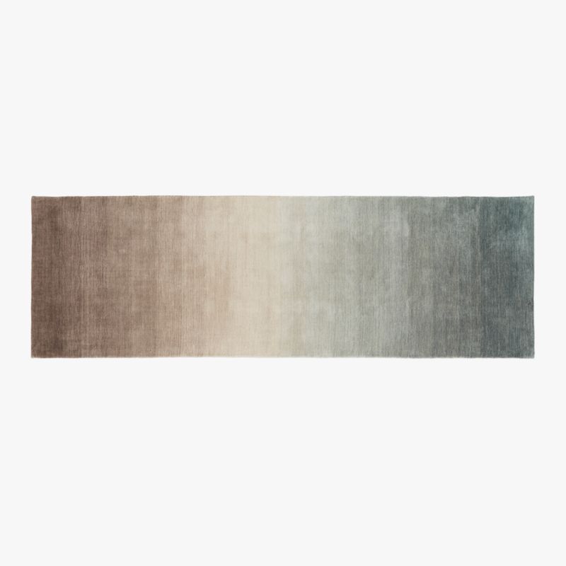 Bicoastal Handwoven Taupe Wool Runner Rug 2.5'x8' - image 0 of 3