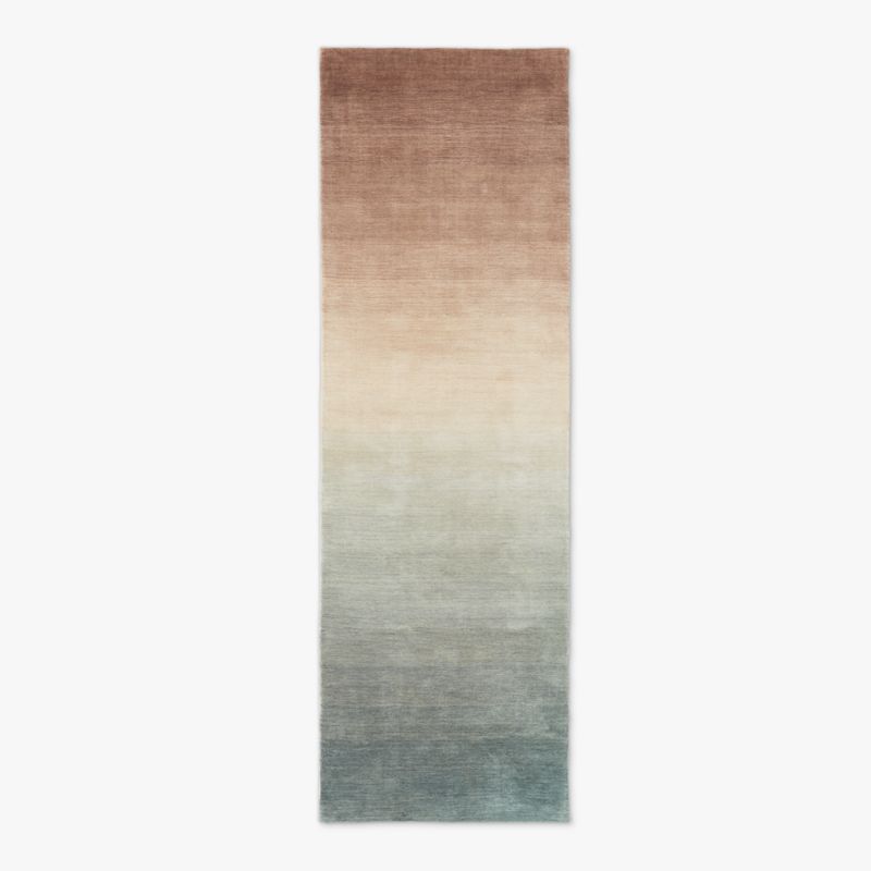 Bicoastal Handwoven Taupe Wool Runner Rug 2.5'x8' - image 0 of 5