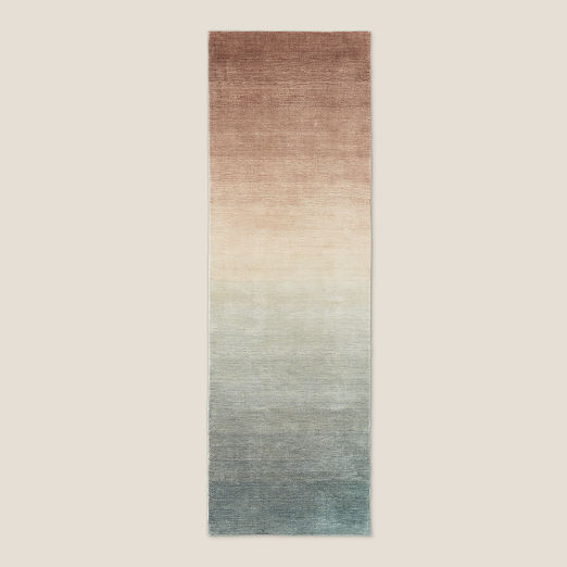 Bicoastal Handwoven Taupe Wool Runner Rug 2.5'x8'