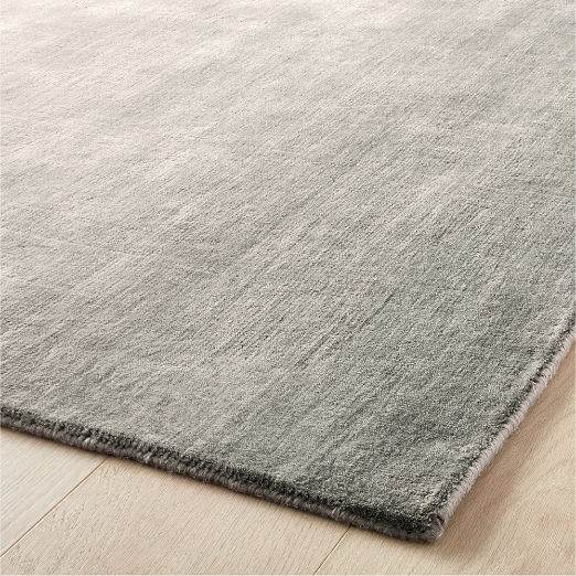 Bicoastal Handwoven Taupe Wool Rug Swatch 12"x12"