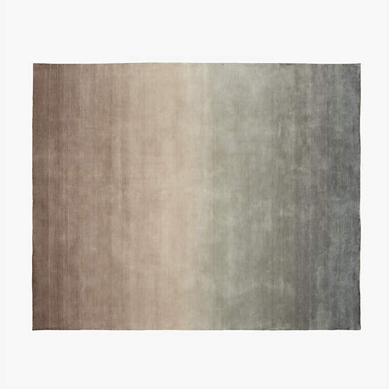 Bicoastal Handwoven Taupe Wool Area Rug 8'x10'