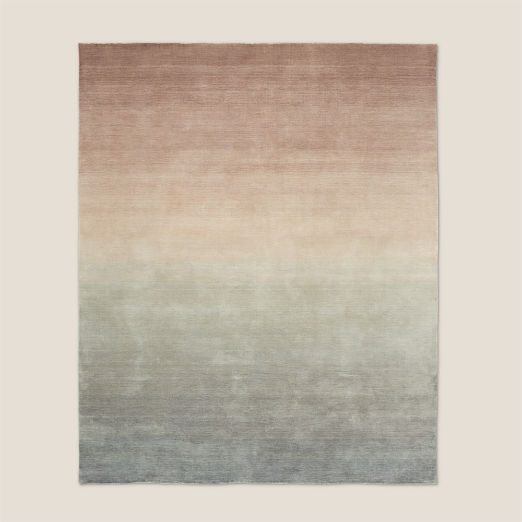 Bicoastal Handwoven Taupe Wool Area Rug 8'x10'