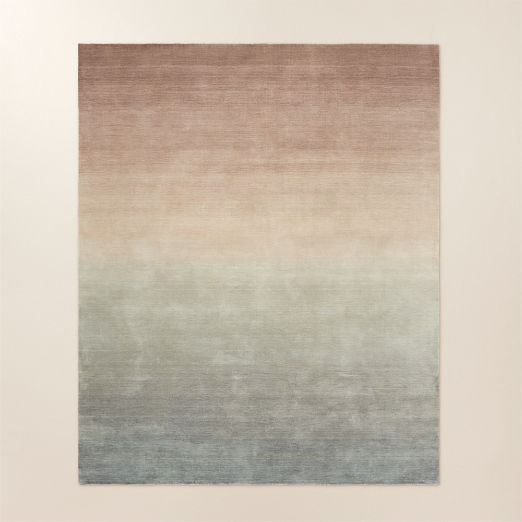 Bicoastal Handwoven Taupe Wool Area Rug