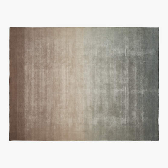 Bicoastal Handwoven Taupe Wool Area Rug 9'x12'