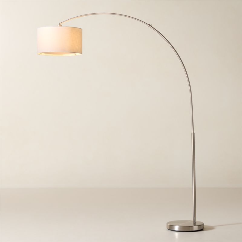 View Big Dipper Arc Brushed-Nickel Floor Lamp details