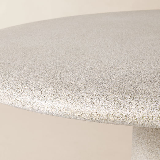 Billie 48" Round Grey Concrete Outdoor Dining Table