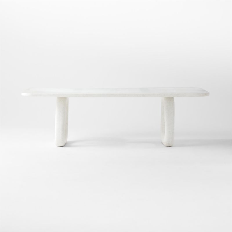 Bima Rectangular Recycled Terrazzo Dining Table - image 3 of 8