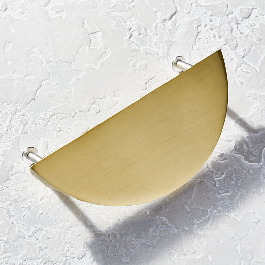 Bin Brushed Brass Pull 4"