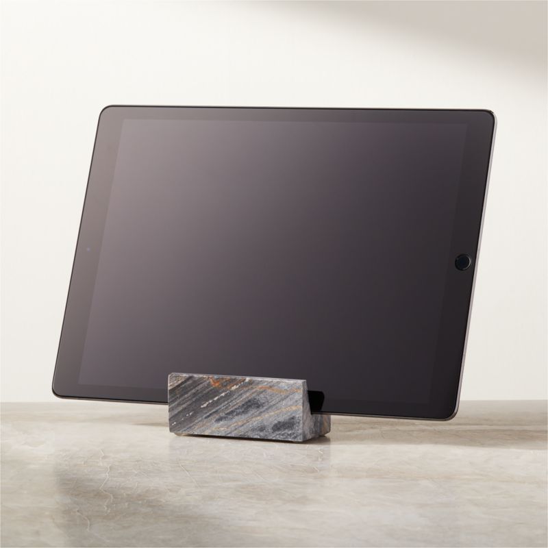 Bina Grey Marble Tablet & Card Holder - image 1 of 3