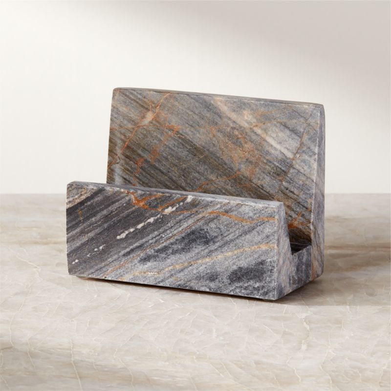 Bina Grey Marble Tablet & Card Holder - image 0 of 3