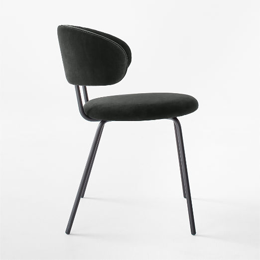 Birba Black Velvet Dining Chair