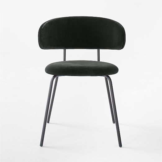 Birba Black Velvet Dining Chair