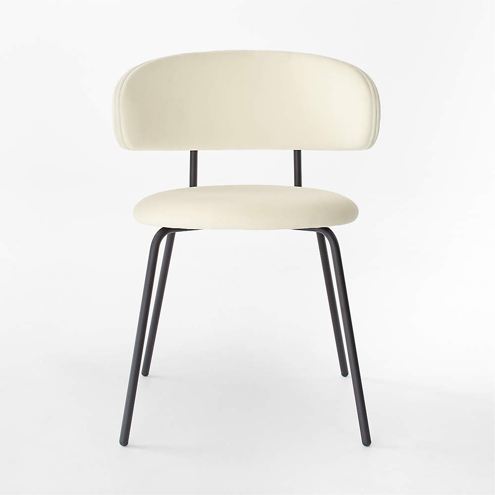 Cb2 white online chair