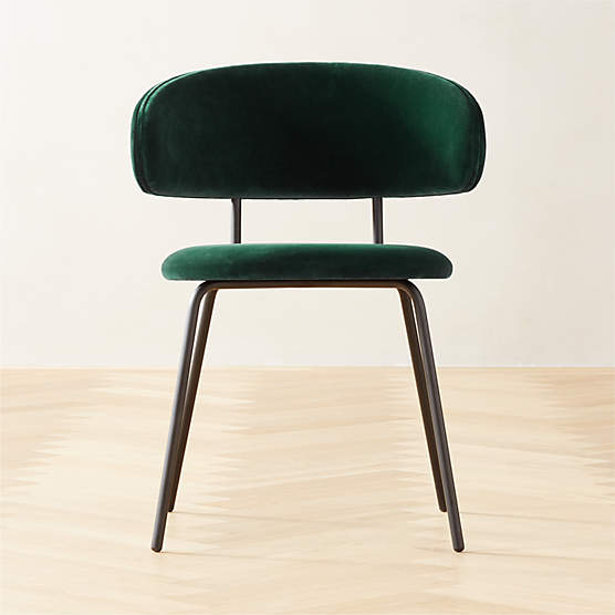 Marc Modern Dark Blue Dining Chair + Reviews CB2