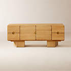 Trace 71" Brass Wire Mesh Credenza