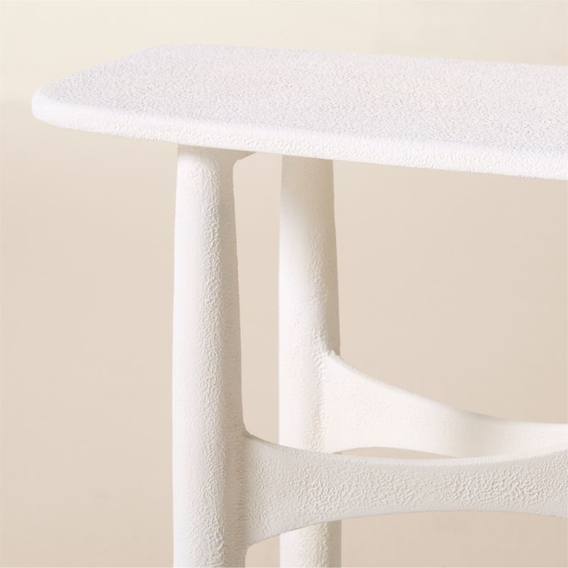 Bixby 80" White Cast Aluminum Console Table - image 5 of 10