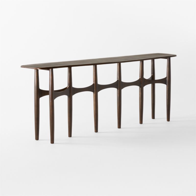 Bixby 80" Bronze Cast Aluminum Console Table - image 8 of 11