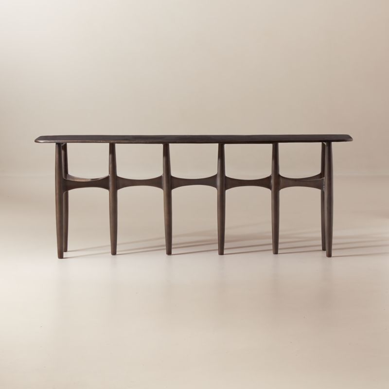 Bixby 80" Bronze Cast Aluminum Console Table - image 0 of 11