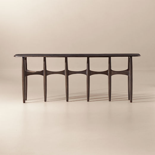 Bixby Bronze Cast Aluminum Console Table (52" - 80")
