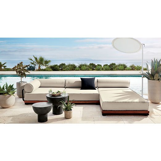 Bizerte 3-Piece Outdoor Patio Sectional Sofa