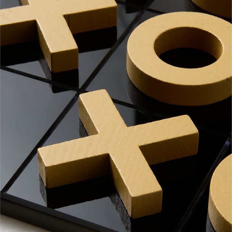Black Acrylic Tic Tac Toe Game Set - image 2 of 5