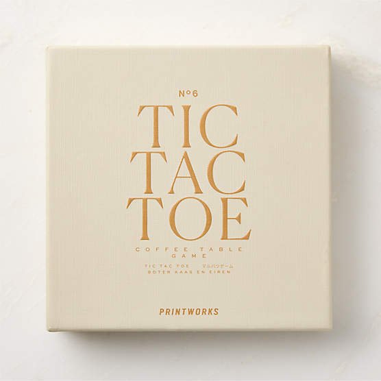 Black Acrylic Tic Tac Toe Game Set