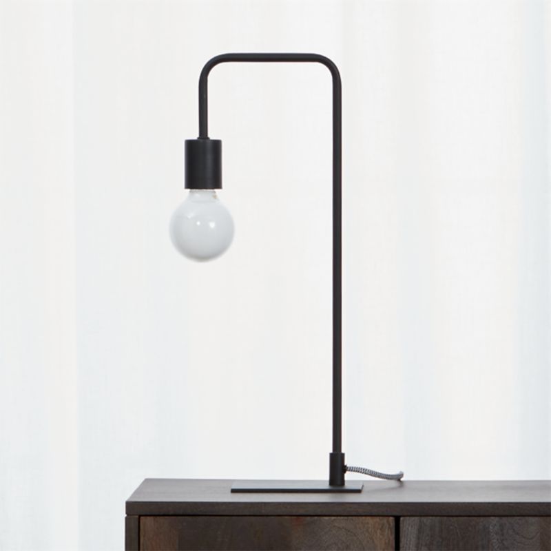 black nightstand lamp