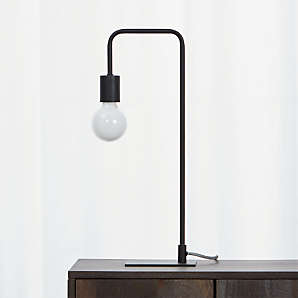 black modern lamp