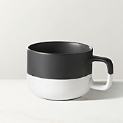 Gila Black Ceramic Spotted Vase with Reactive Glaze