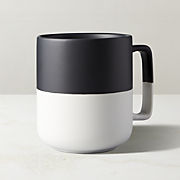 Black and White Ceramic Coffee Mug 19 oz