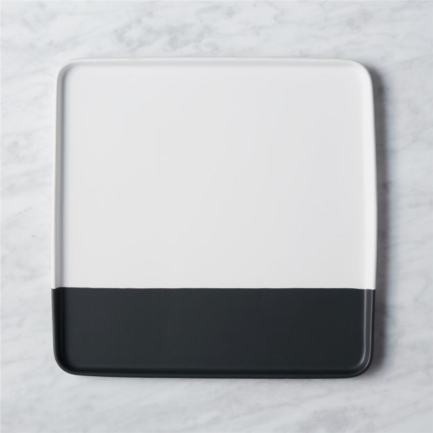 Dip Black and White Serving Platter + Reviews CB2