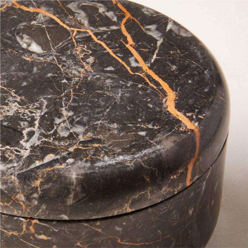 Black Golden Marble Candle Bowl - image 3 of 8