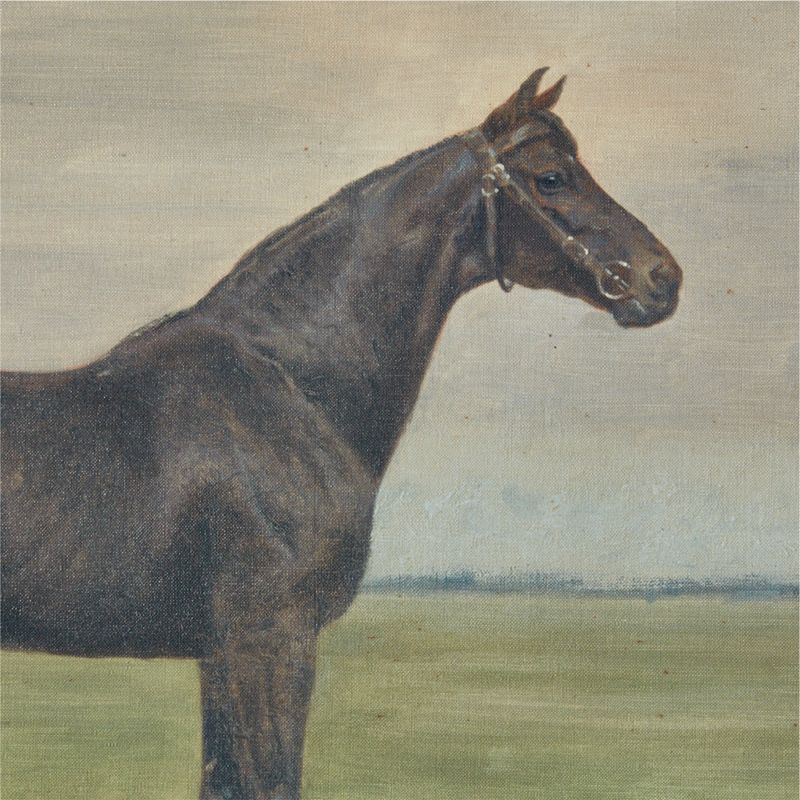 Black Horse' Framed Oil Painting Reproduction 18''x22'' - image 2 of 7