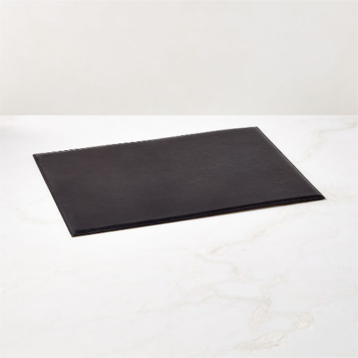 Black Leather Desk Blotter