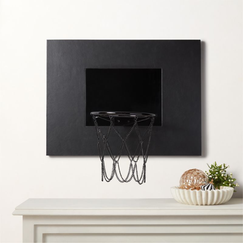 Black Leather Basketball Hoop - image 1 of 3