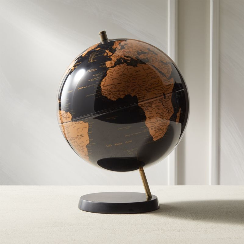 Modern Black Marble Globe   Reviews | CB2