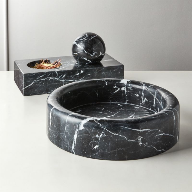 Black Marble Bowl - image 10 of 14