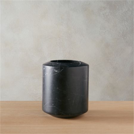 Black Marble Utensil Holder Reviews Cb2