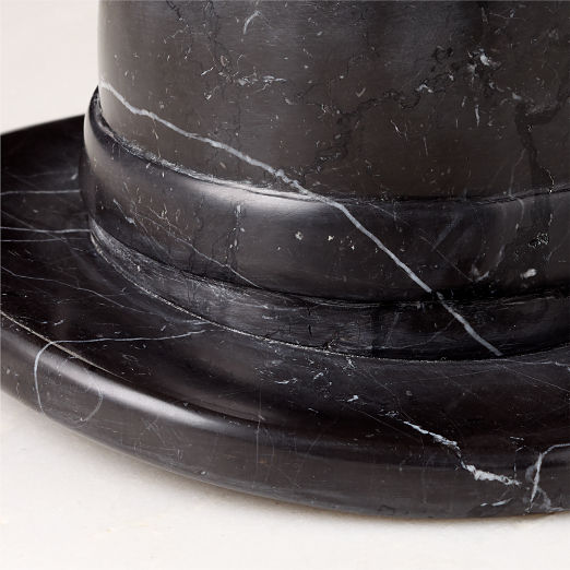 Black Marble Decorative Witch Hat