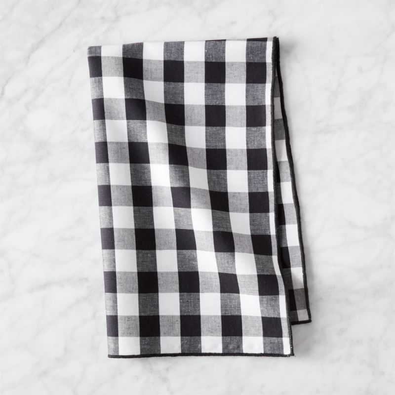 black and white checkered dish towels