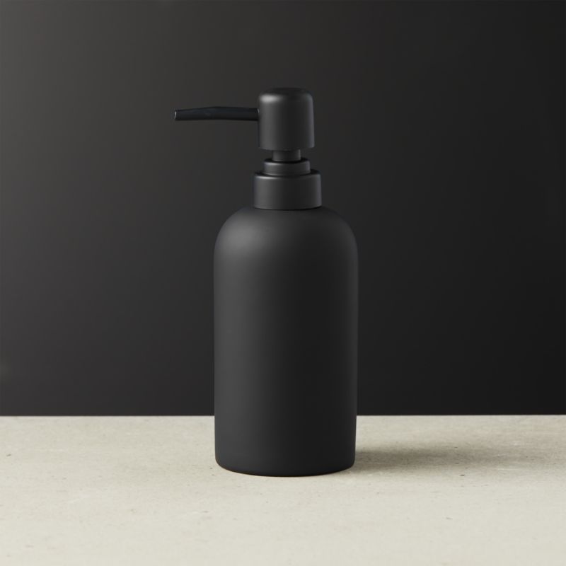Featured image of post Black Modern Soap Dispenser / This pair includes one dispenser for hand soap + one for dish soap (or lotion) and a handsome black metal stand to keep things organized.