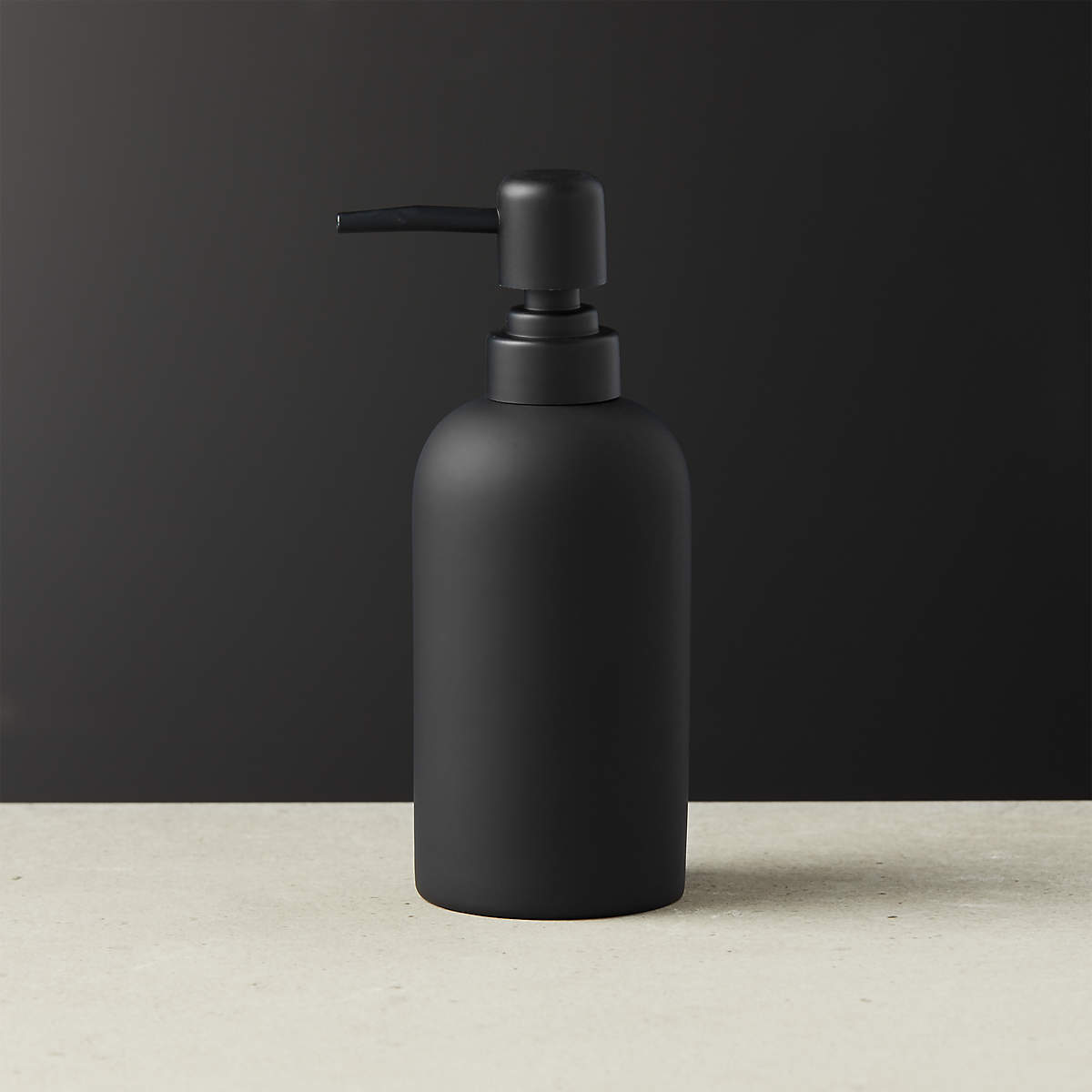 Rubber Coated Modern Soap Pump + Reviews | CB2