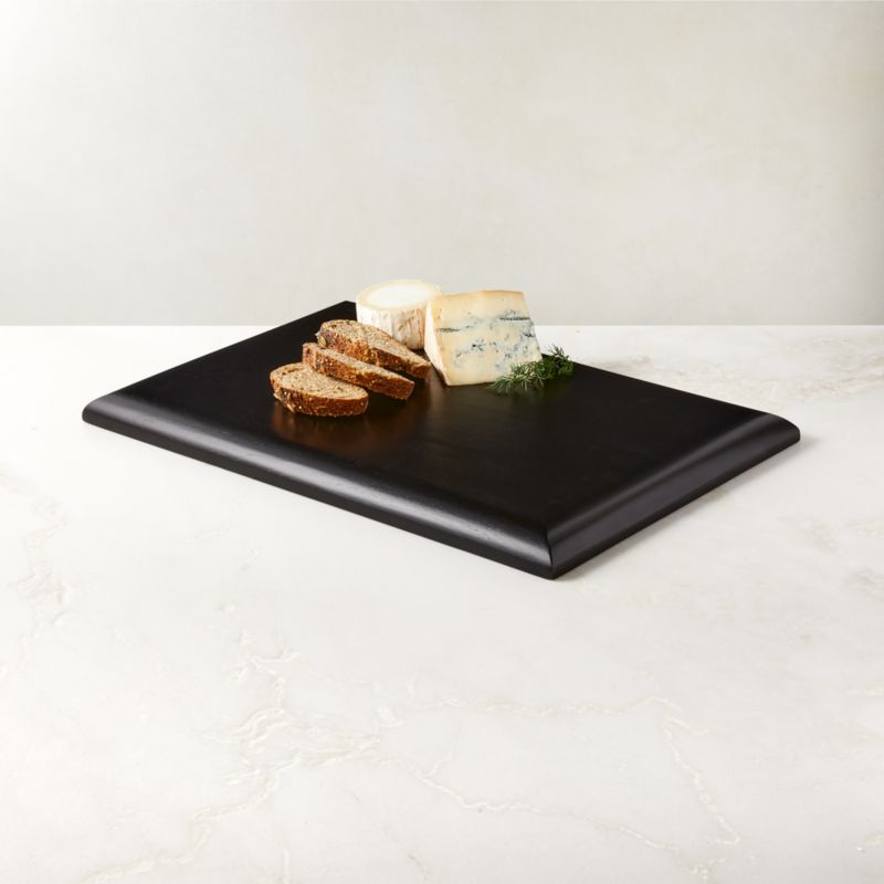 Oacoma Rectangular Black Wood Serving Board - image 1 of 3