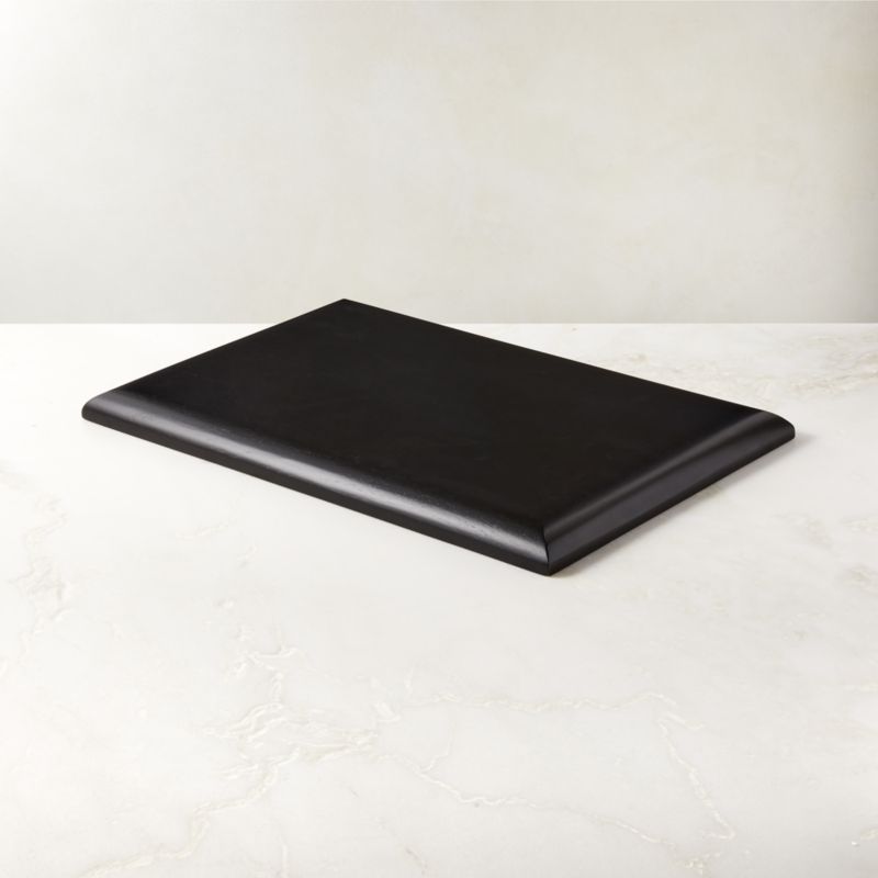 Oacoma Rectangular Black Wood Serving Board - image 0 of 3