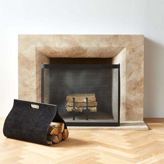 Ember Black Mesh Fireplace Screen