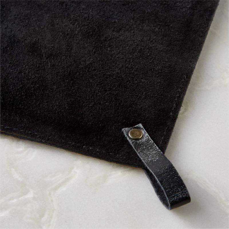 Black Suede Pot Holder + Reviews