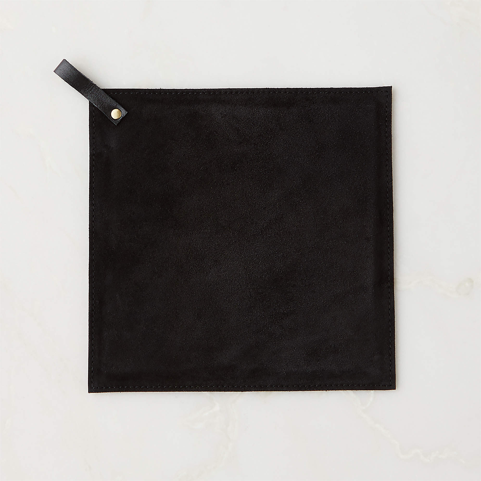 Black Suede Pot Holder + Reviews CB2